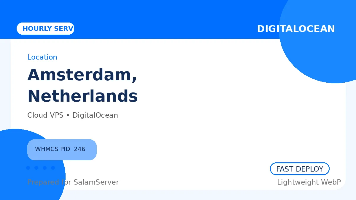 سرور ساعتی دیجیتال اوشن – آمستردام هلند