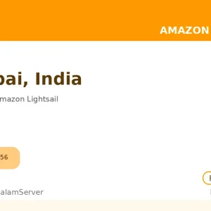 سرور ساعتی آمازون Lightsail – هند