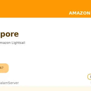 سرور ساعتی آمازون Lightsail – سنگاپور