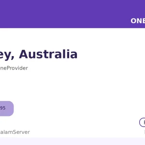 سرور ساعتی وان پروایدر – Sydney، AU