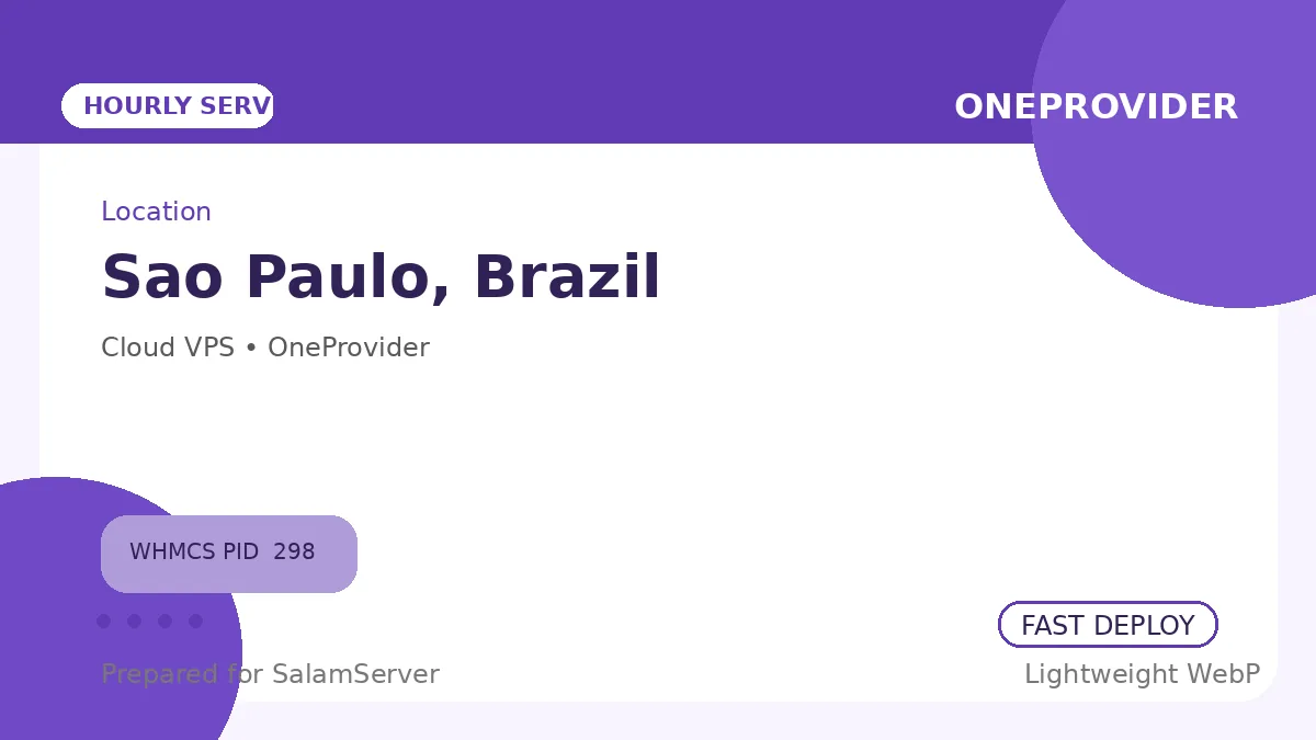 سرور ساعتی وان پروایدر – Sao Paulo، BR