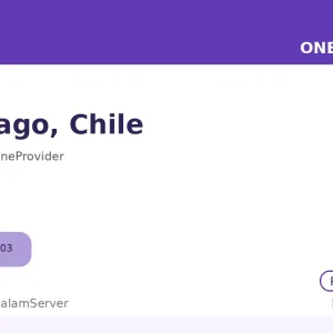 سرور ساعتی وان پروایدر – Santiago، CL