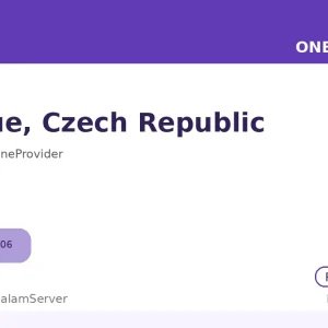 سرور ساعتی وان پروایدر – Prague، CZ