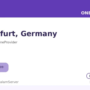 سرور ساعتی وان پروایدر – Frankfurt، DE