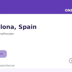 سرور ساعتی وان پروایدر – Barcelona، ES
