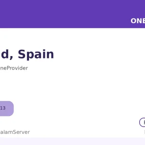 سرور ساعتی وان پروایدر – Madrid، ES