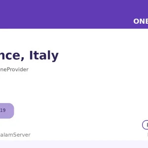 سرور ساعتی وان پروایدر – Florence، IT