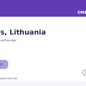 سرور ساعتی وان پروایدر – Vilnius، LT