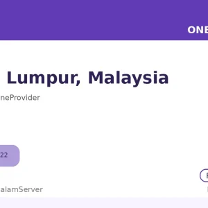 سرور ساعتی وان پروایدر – Kuala Lumpur، MY