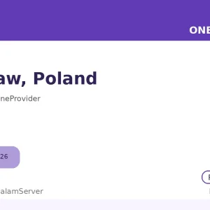 سرور ساعتی وان پروایدر – Warsaw، PL