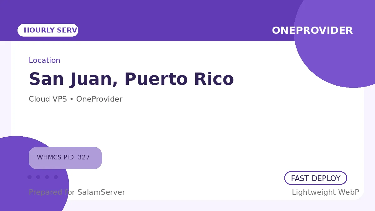 سرور ساعتی وان پروایدر – San Juan، PR