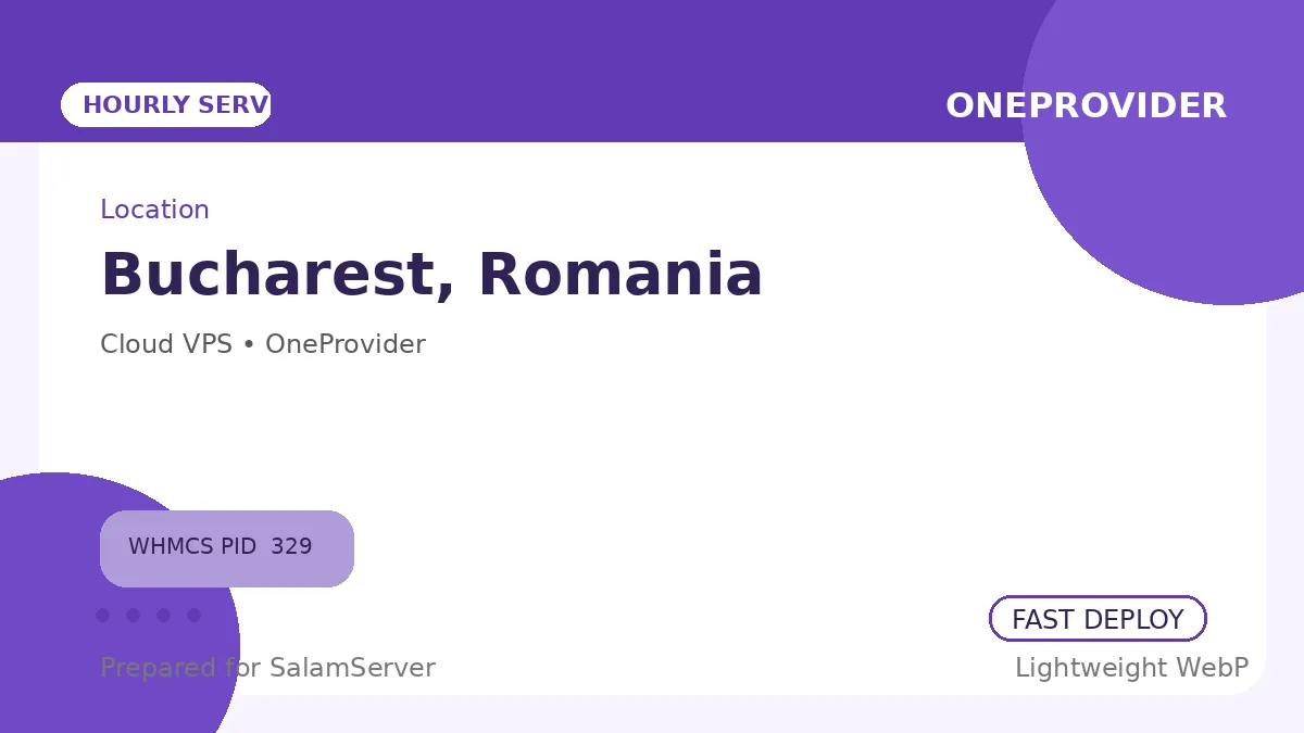 سرور ساعتی وان پروایدر – Bucharest، RO
