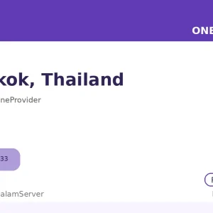 سرور ساعتی وان پروایدر – Bangkok، TH