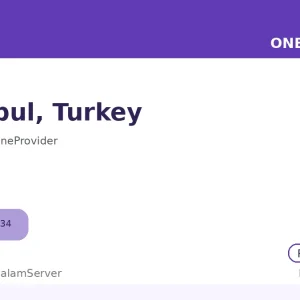 سرور ساعتی وان پروایدر – Istanbul، TR