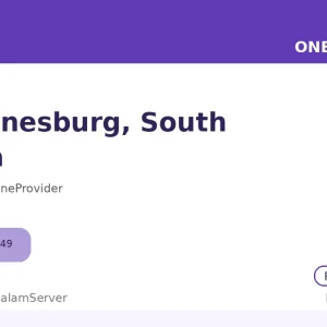 سرور ساعتی وان پروایدر – Johannesburg، ZA