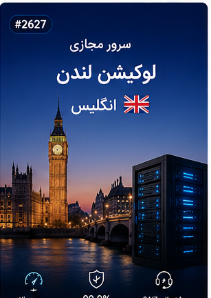 سرور مجازی لوکیشن لندن انگلیس | سلامسرور