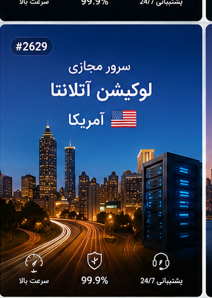 سرور مجازی لوکیشن آتلانتا آمریکا | سلامسرور